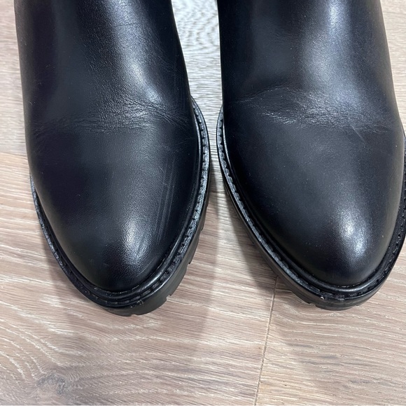 Thursday Boot Co Knockout High Heeled Chelsea Boots Black Leather 7.5 - Picture 6 of 12